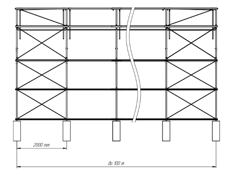 Схема плівкових тунелей ДоброТА 8.0м